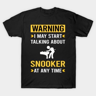 Warning Snooker T-Shirt